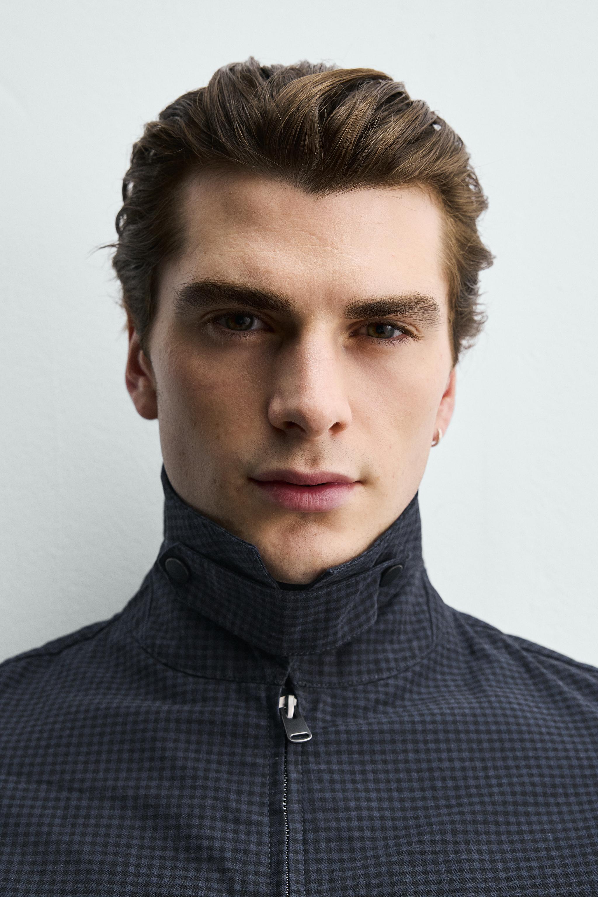 BLOUSON REGULAR FIT À CARREAUX
